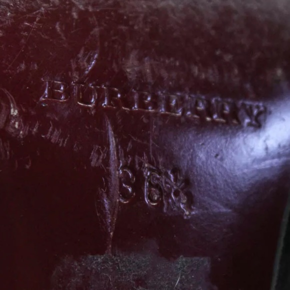 BURBERRY SQUARE TOE MULES WOOL PLAID SIZE 36.5 - Picture 5 of 6